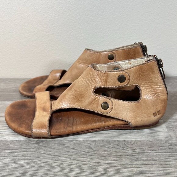Bed Stu Gladiator Sandals Soto Model Tan Brown Size 8 - Picture 1 of 9
